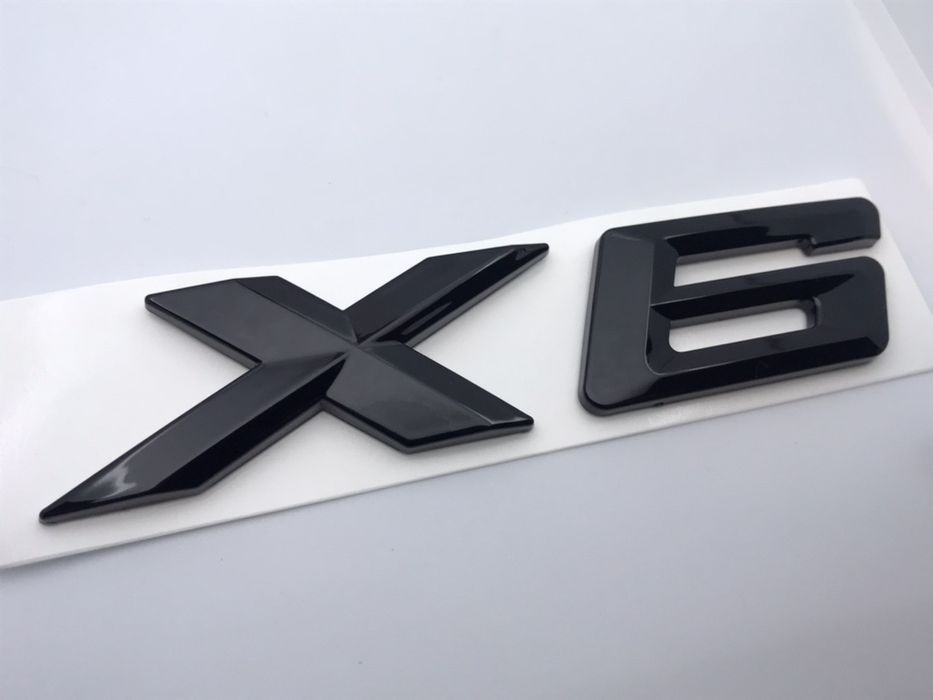 Emblema BMW X6 negru nou