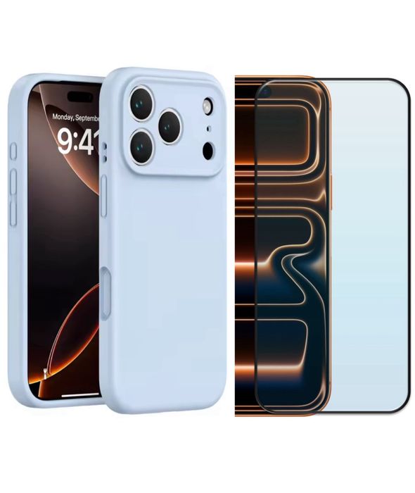 iPHONE 17/PRO/MAX/AIR Husa Softin Catifea + Folie Sticla HD