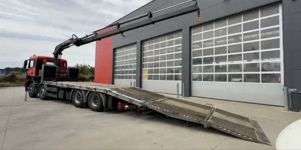 Camion MAN  macara HIAB de 5,6T an 2018 km 270 mii platforma hidrualic
