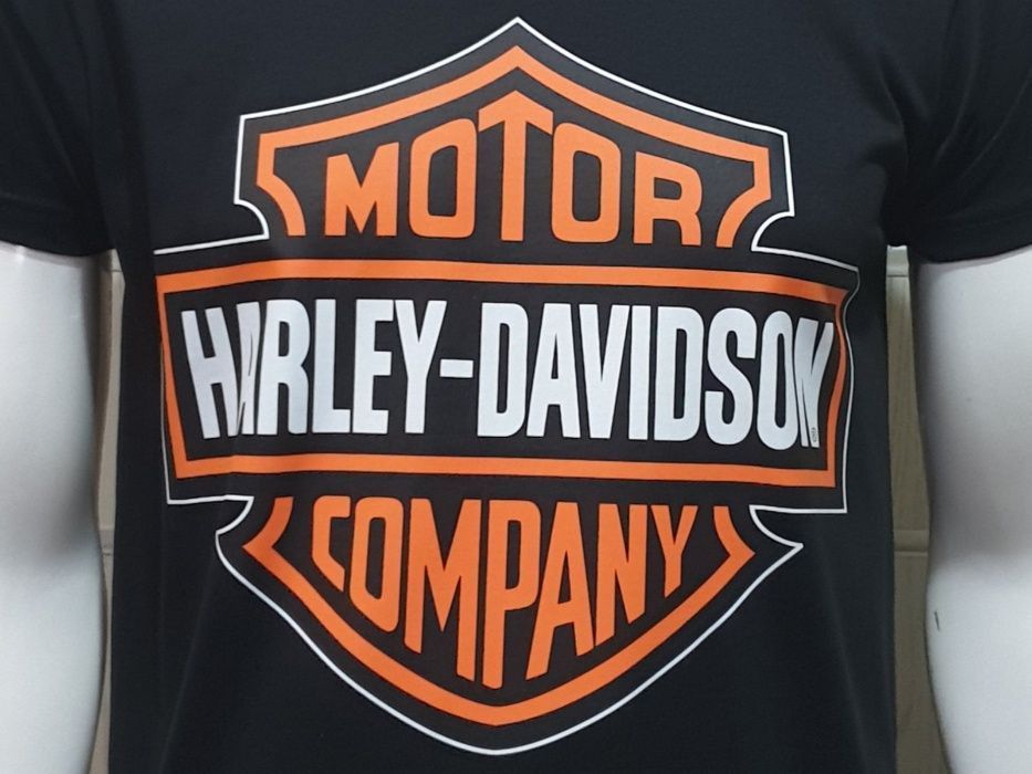 Нова мъжка тениска с трансферен печат MOTOR HARLEY DAVIDSON, мотори