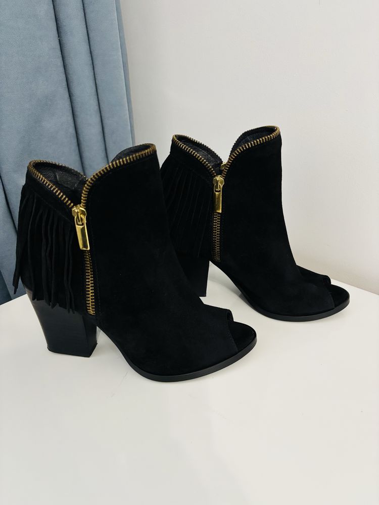Botine din piele intoarsa-STELLA-35