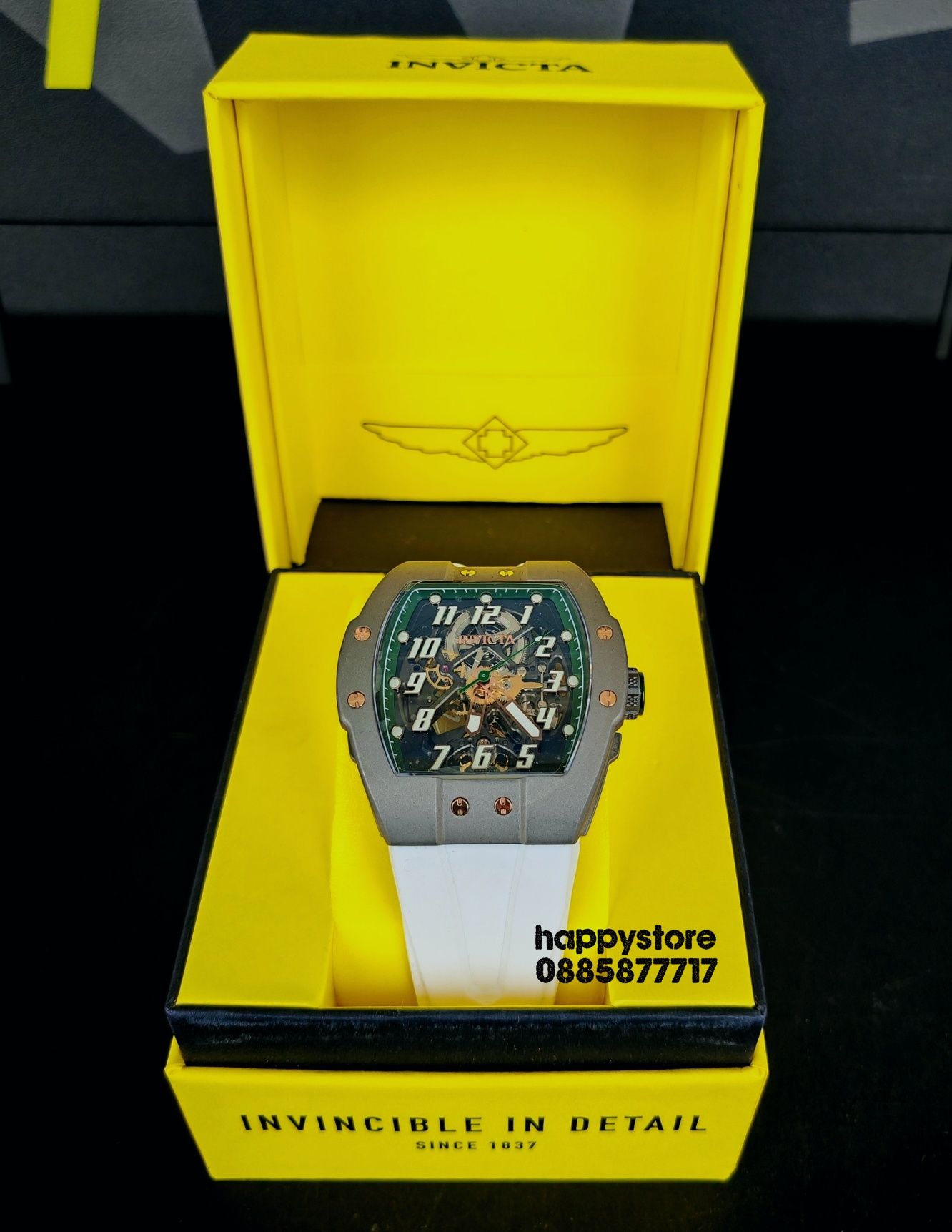 часовник INVICTA JM Correa automatic White Limited edition 47 mm- 59 m