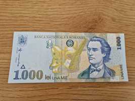 Bancnota hartie de 1,000 lei Mihai Eminescu emisa in 1998