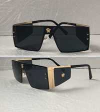 Versace Мъжки слънчеви очила маска Дамски слънчеви очила черни кафяви