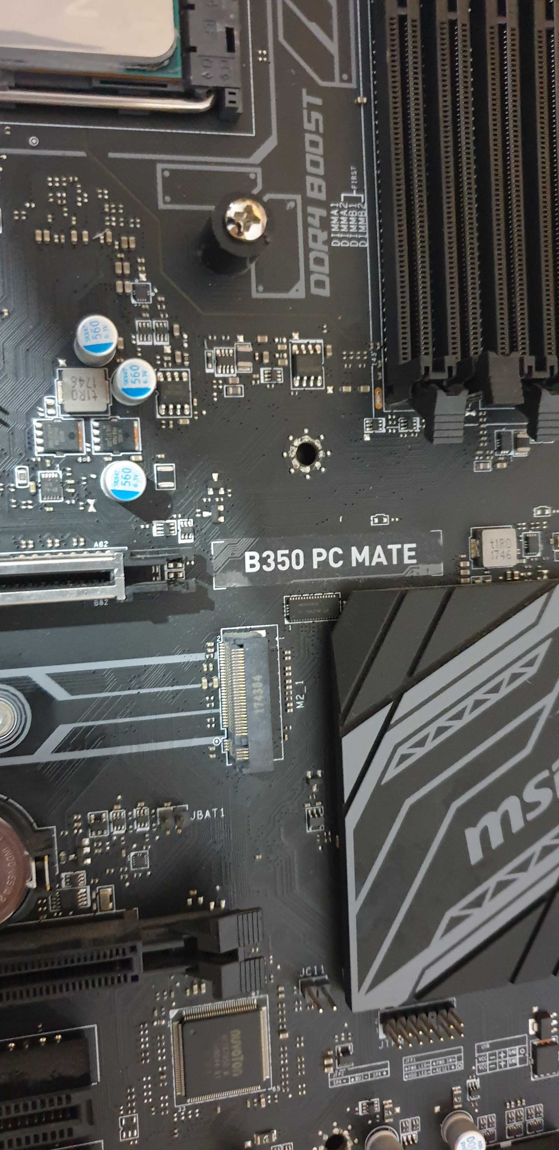Placa de baza MSI B350 PC MATE soket am4