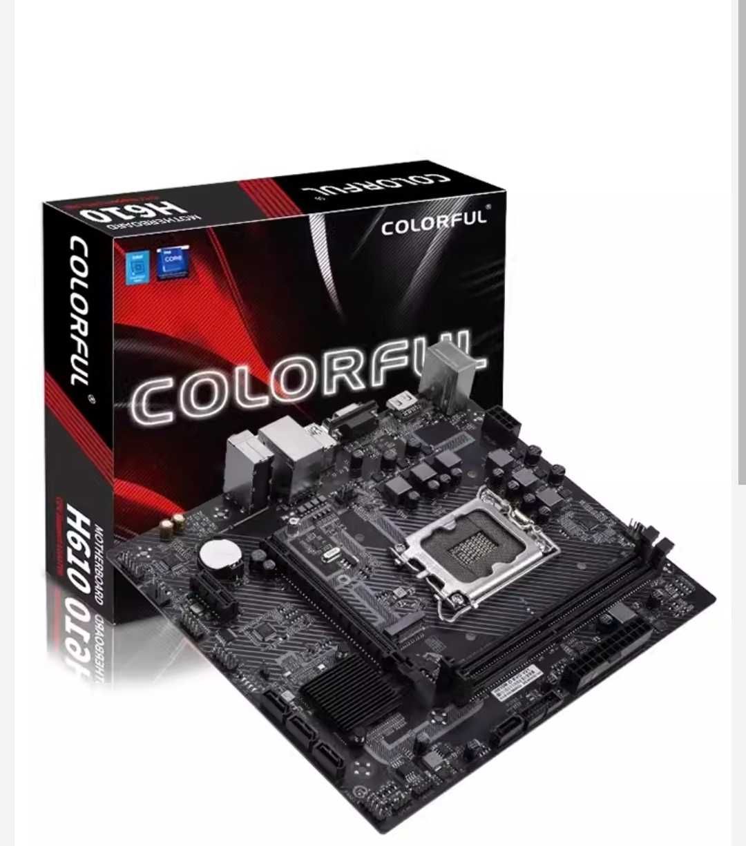 Материнская плата Colorful H610M-D DDR4 и ОЗУ на 16гб
