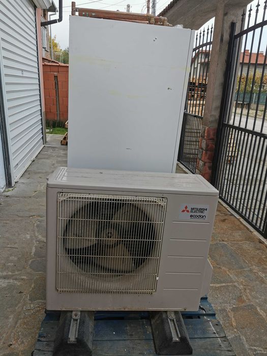 Термо помпа Mitsubishi + Mitsubishi 200 литра хидра танк за отопление
