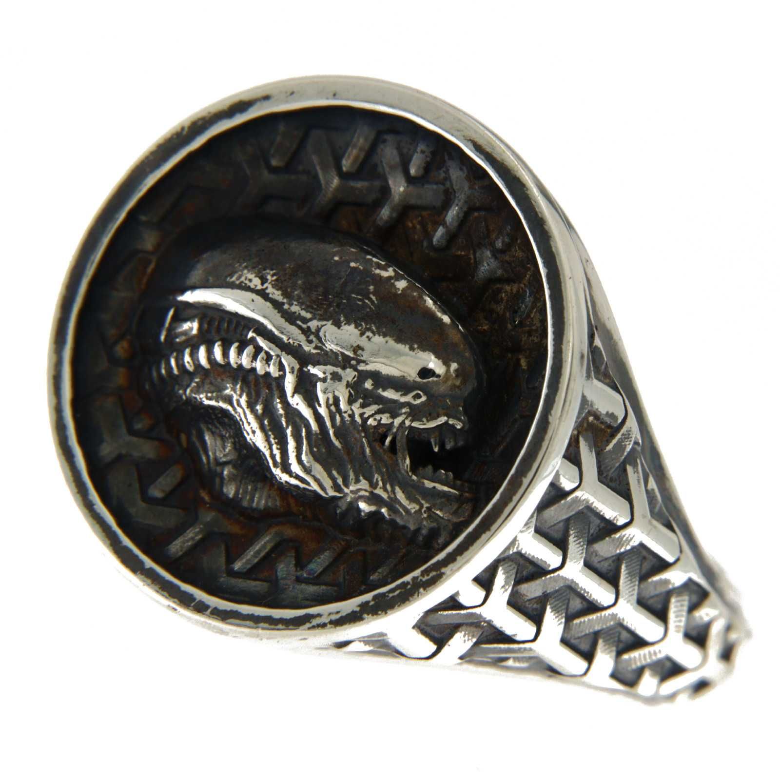 Inel Argint 925 Xenomorph Alien - Design Extraterestru