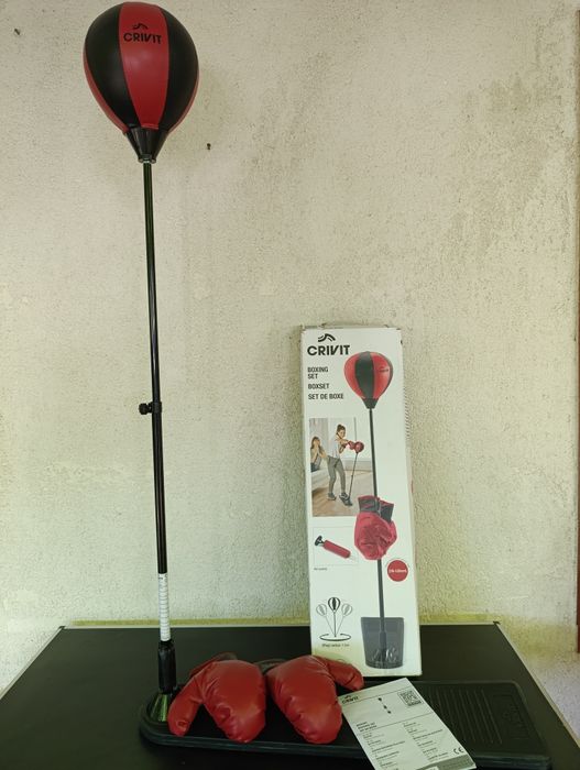 Set de box pentru copii CRIVIT fete baieti minge manusi pompa aer