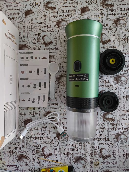 Еспресо машина 3 в 1,преносима,22 месеца гаранция