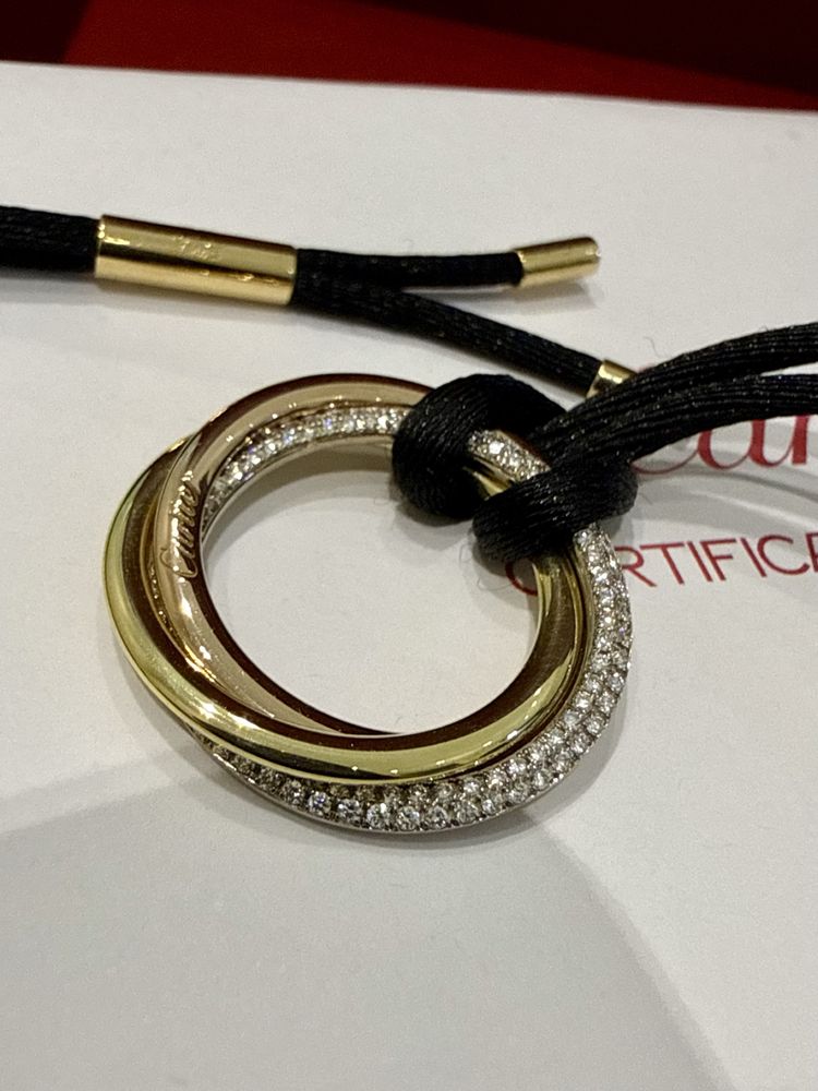 NEW Подвеска с Бриллиантами Cartier Trinity B30412
