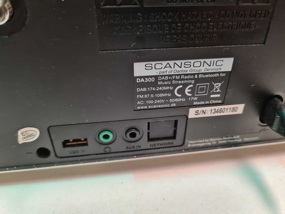 Radio Tuner Bluetooth Sansonic DA300 Danemarca