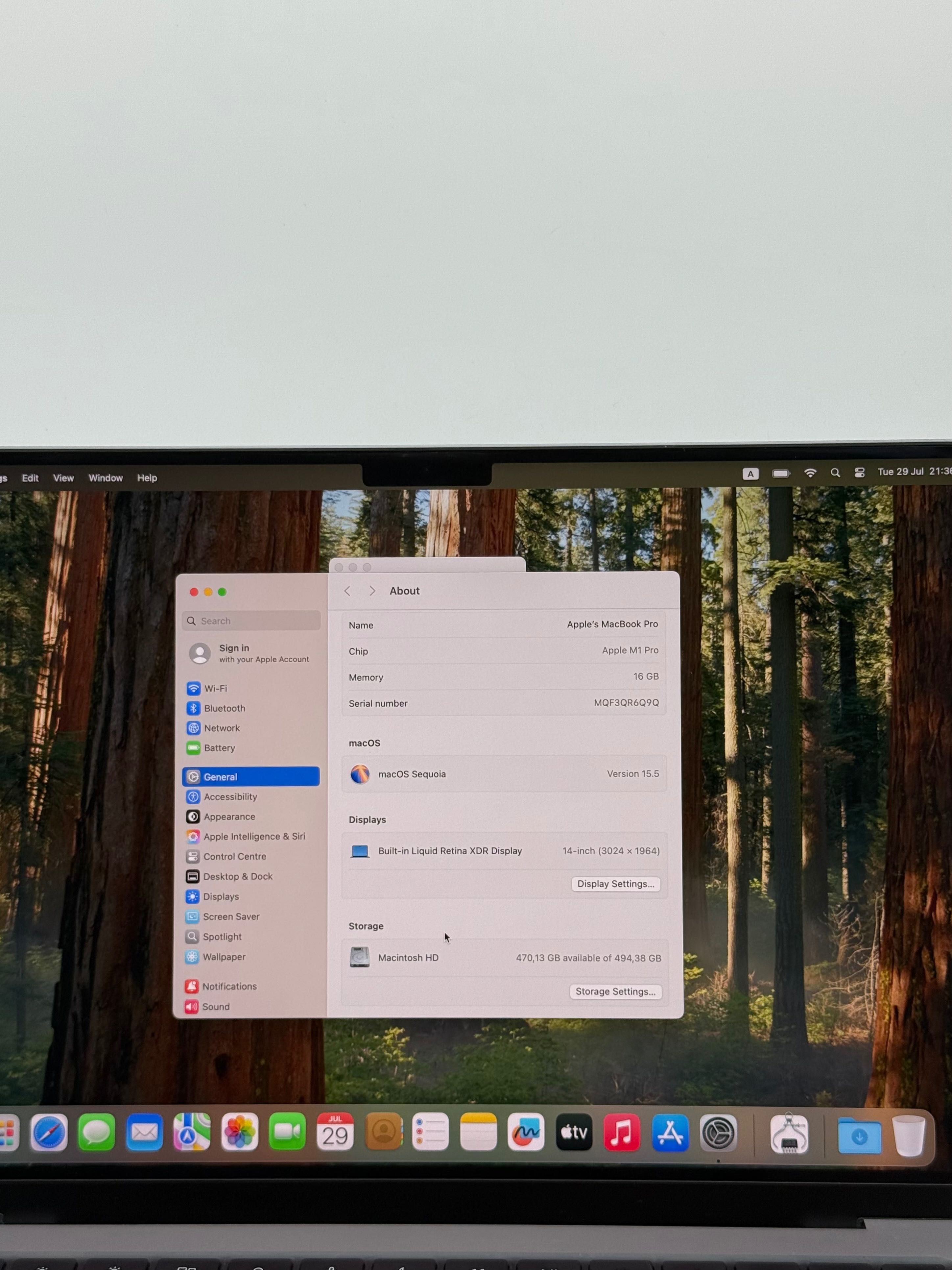 MacBook Pro 14 M1 Pro Space Grey 512 Gb