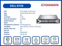 Dell R730 2x E5-2699C v4 512GB H730 2x PS Server 6 Luni Garantie