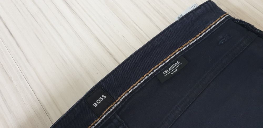 Hugo Boss Delaware Slim Fit Candiani Denim 33/32 ОРИГИНАЛ Мъжки Дънки