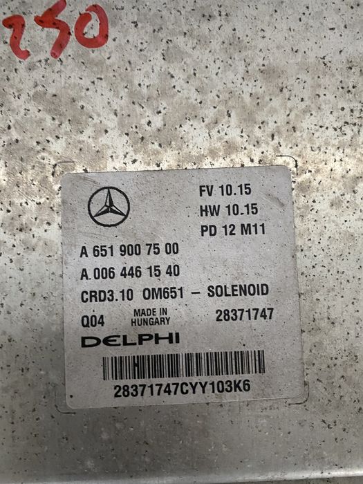 Calculator motor ecu mercedes w212 c207 w204 2.2cdi E250 C250 biturbo