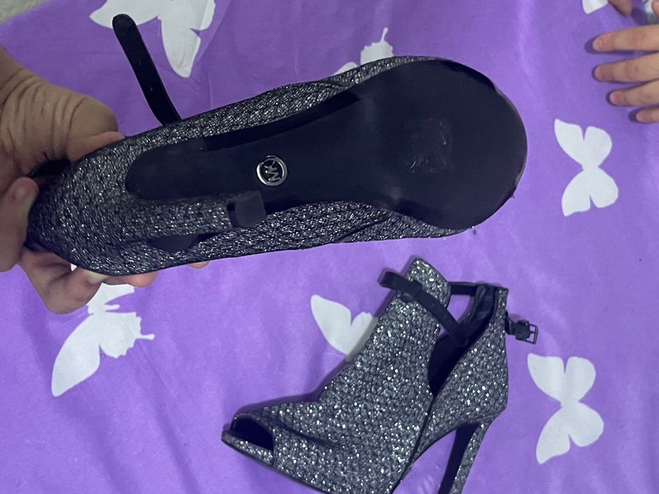 Michael Kors – botine LAWSON open toe,originale, ca noi