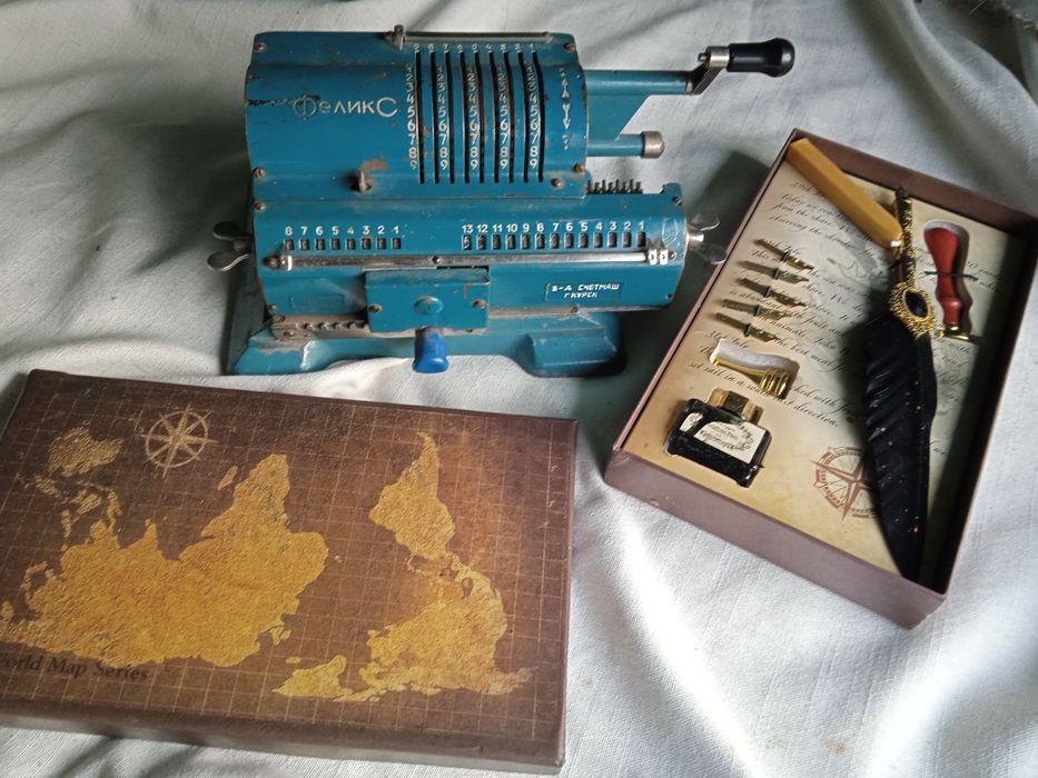 Набор для писателя с ручкой с золотыми перьями и печатями и ФЕЛИКС