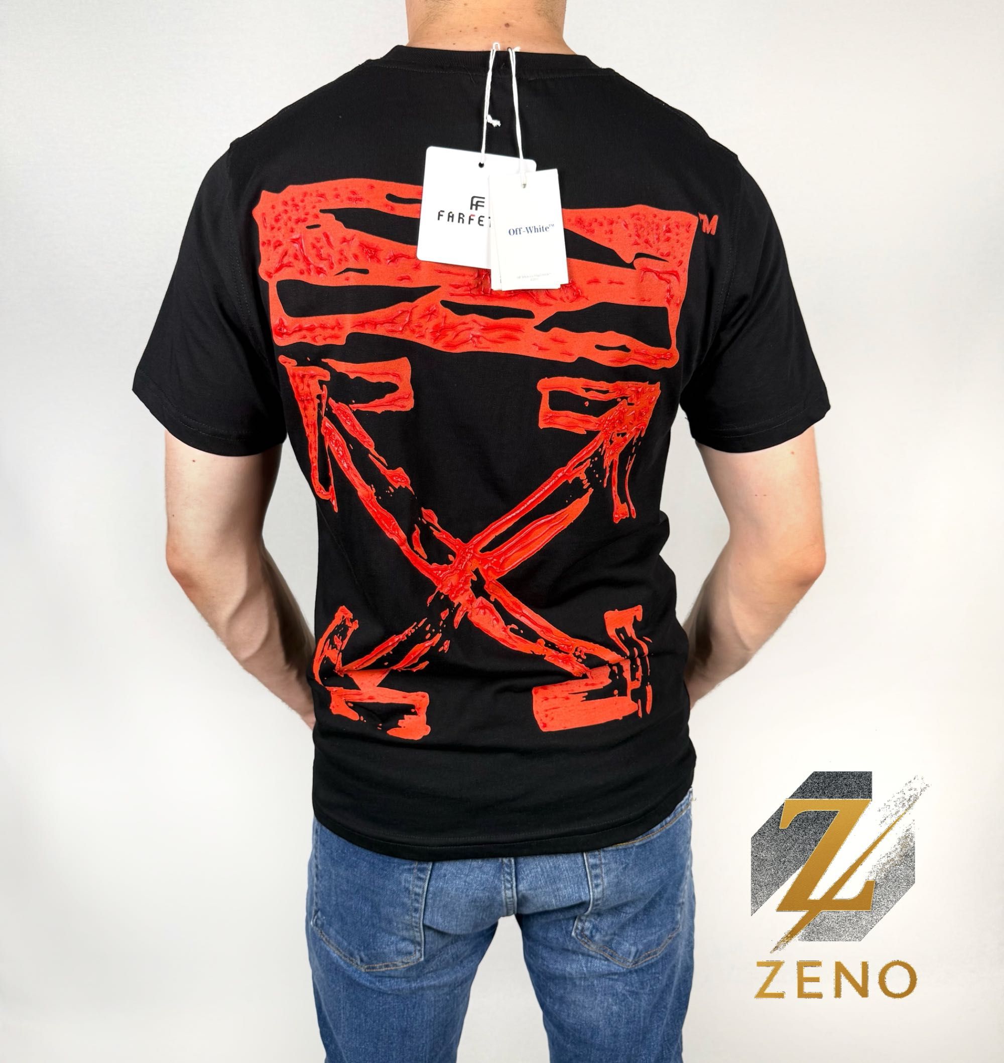 Tricou Off White original, cu model 3D