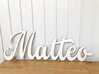 Nume personalizat din lemn