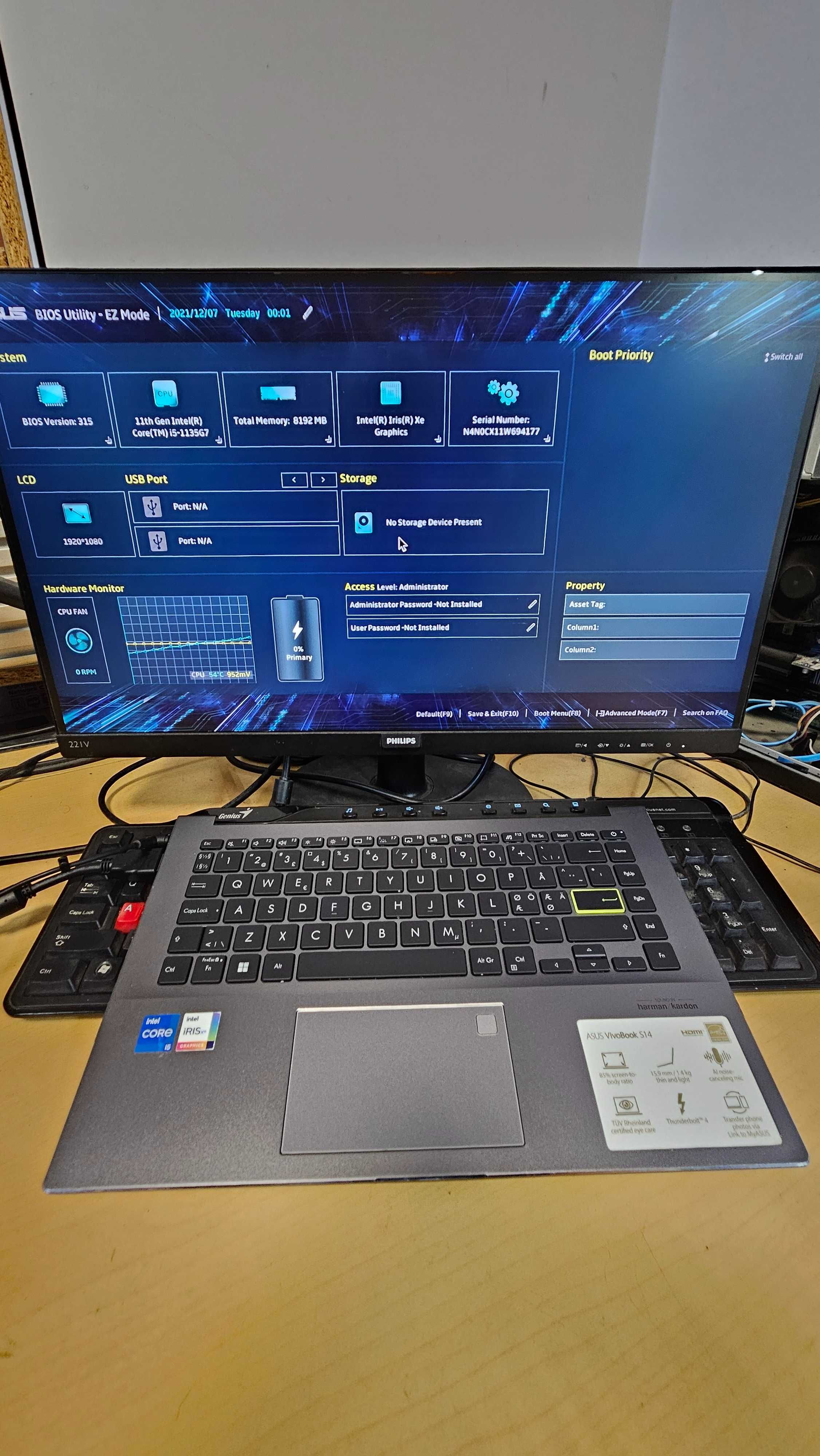 Asus S433E placa baza perfect functionala - X421EA