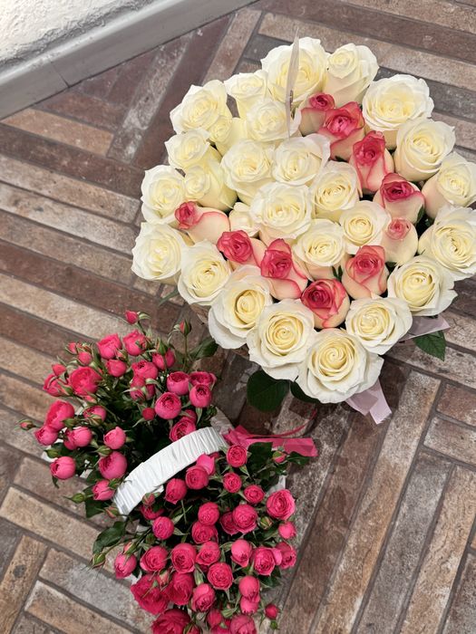 именной букет на букву “U”. огромные, свежые