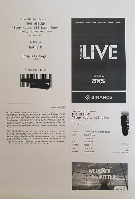 Билети за концерт the weekend, Стокхолм, 18.06 2023, 19.30 ч.