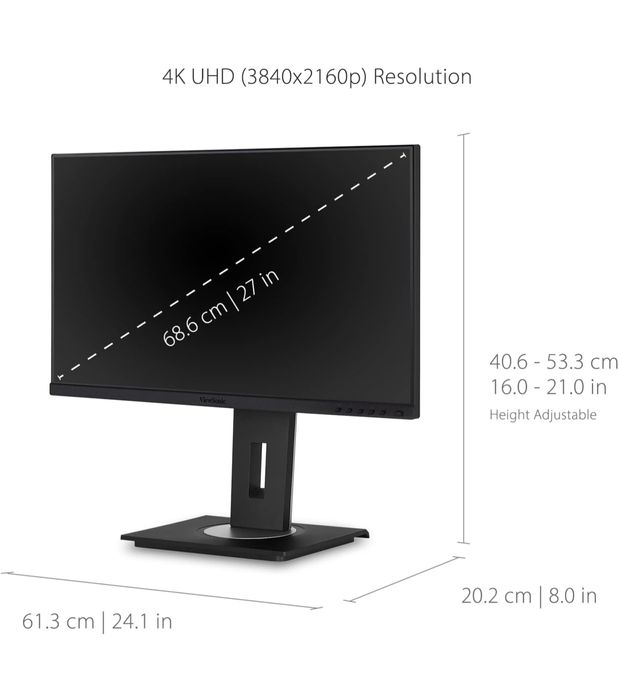 ViewSonic VG2756-4K – 27 инча, 4K UHD (3840x2160)