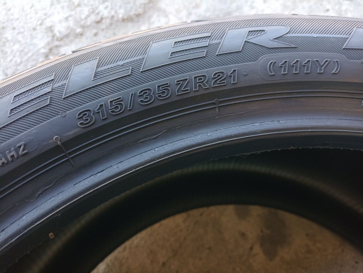 4 anvelope de vara ca noi Bridgestone 2x285/40 R21 2x315/35 R21