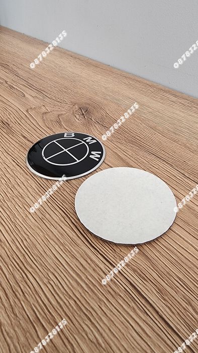 Задна емблема за BMW Е46 комби тип Люспа чисто черна