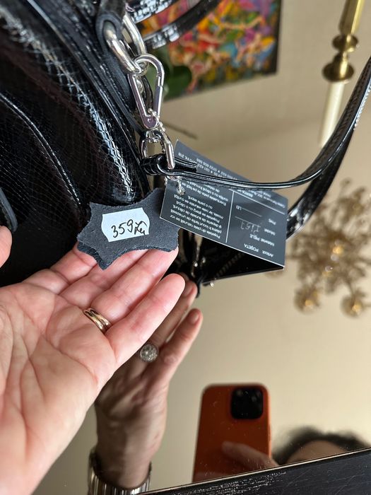 Geanta piele lacuita