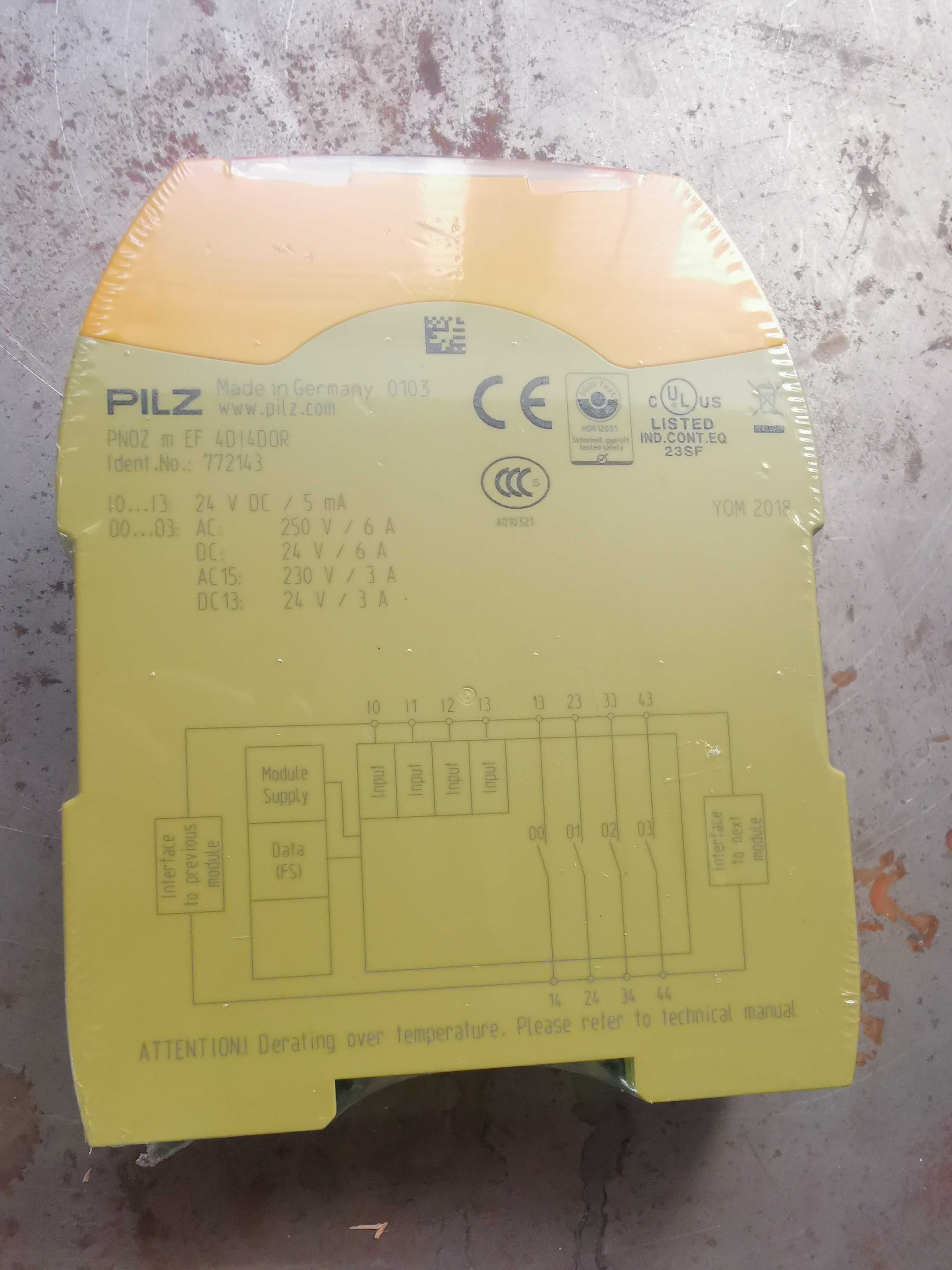 Releu safety modul input/output Pilz 772143 - PNOZ m EF 4DI4DOR