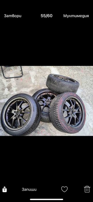 Гуми с джанти готови за монтаж  с баласнс без кривини и заварки