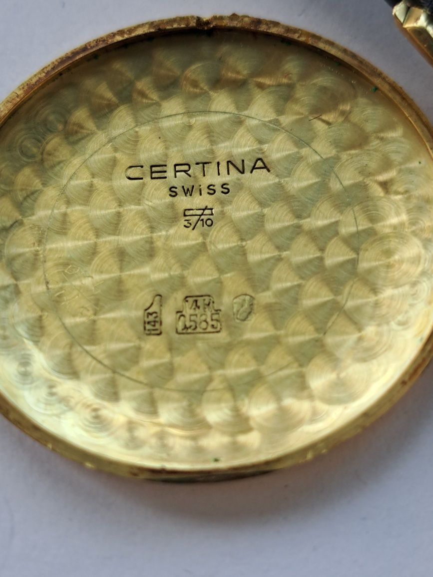 Ceas de Aur 14 K Certina Blue Ribon Automatic