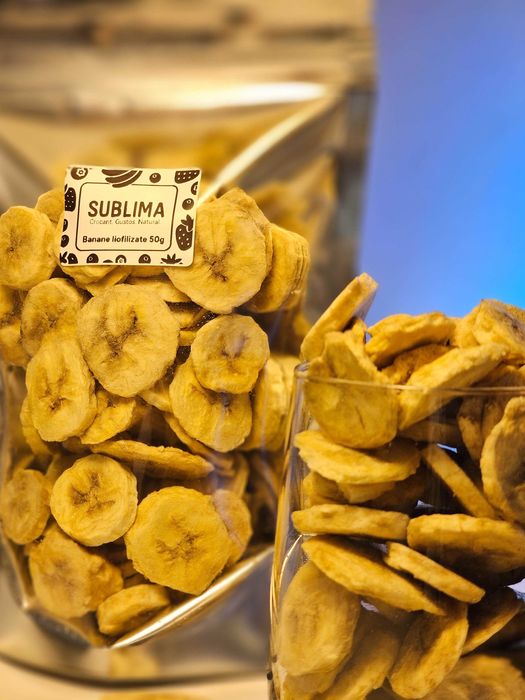 Banane liofilizate – gust sănătos pentru camping și drumeții