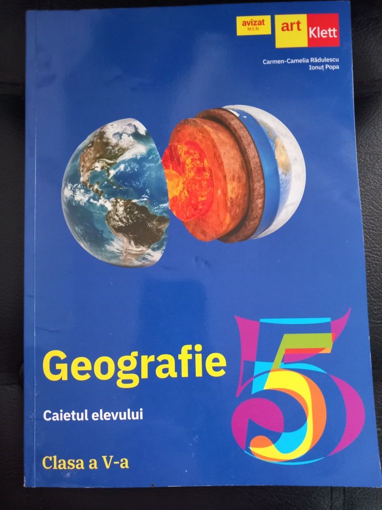 Caietul elevului -geografie cl a 5 a nou