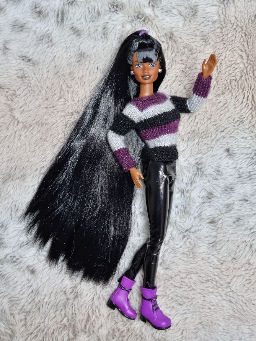 Papusa Barbie Articulata Custom Christie Splash'n'Color Reroot
