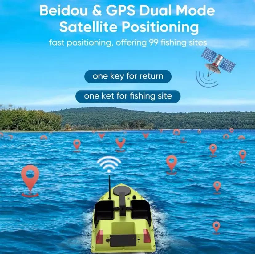 Лодка за захранка D20 100GPS точки!