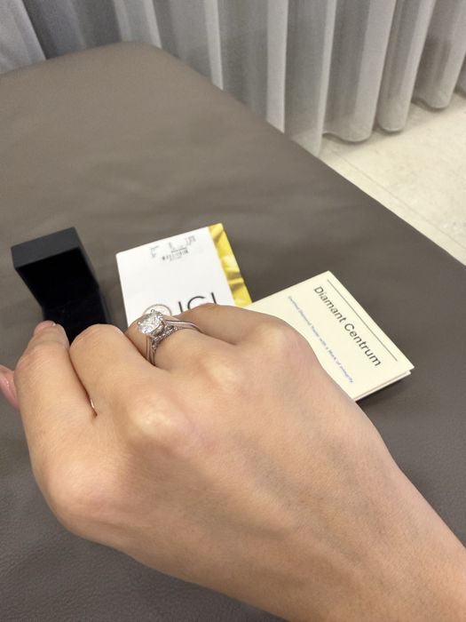 Диамантен пръстен 1,5 карата. Платина