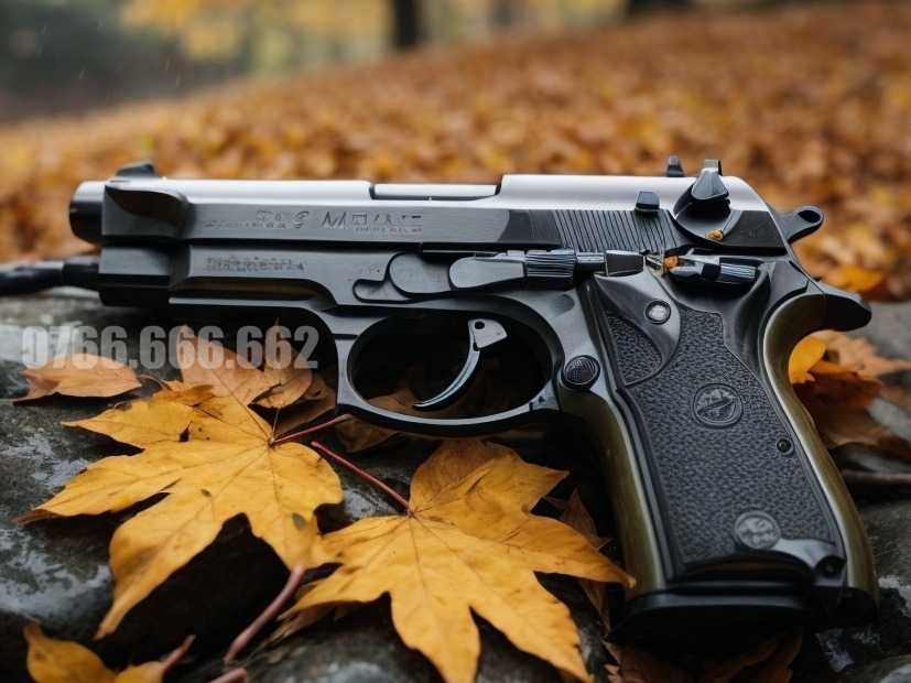 Pistol Airsoft 4,9 J FOARTE PRECIS , de la 5 m sparge o sticla de ciob