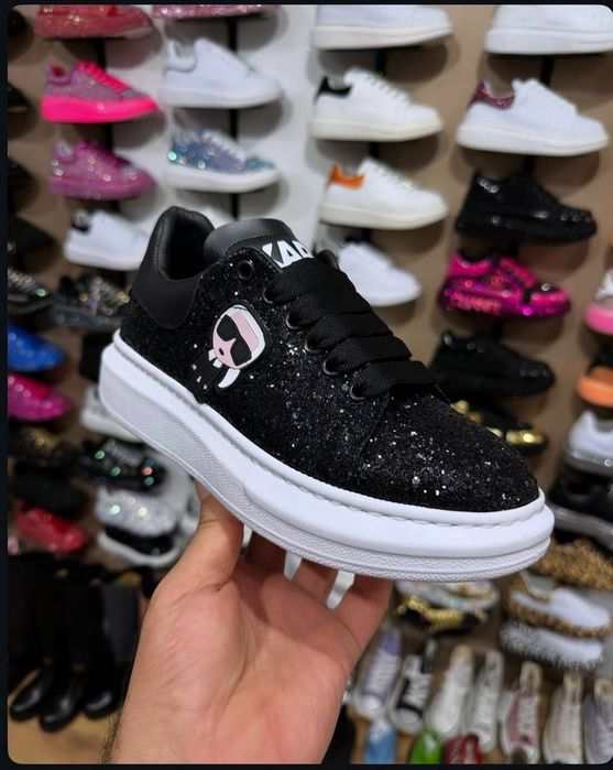 Adidasi cu paiete ,Karl Lagerfeld