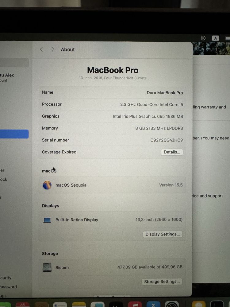 Vand MacBook Pro