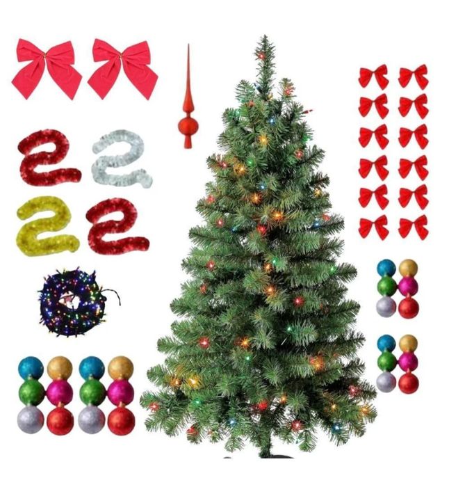 Brazi artificiali  împodobiți 1,8m