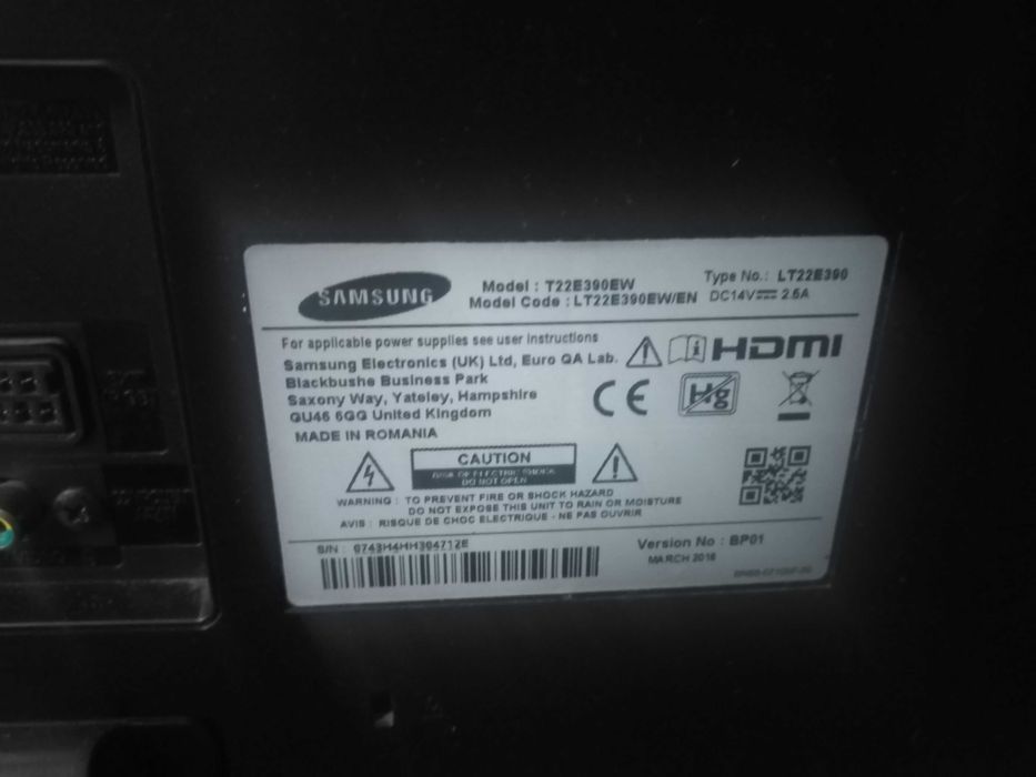 Продавам телевизор самсунг 22 инча