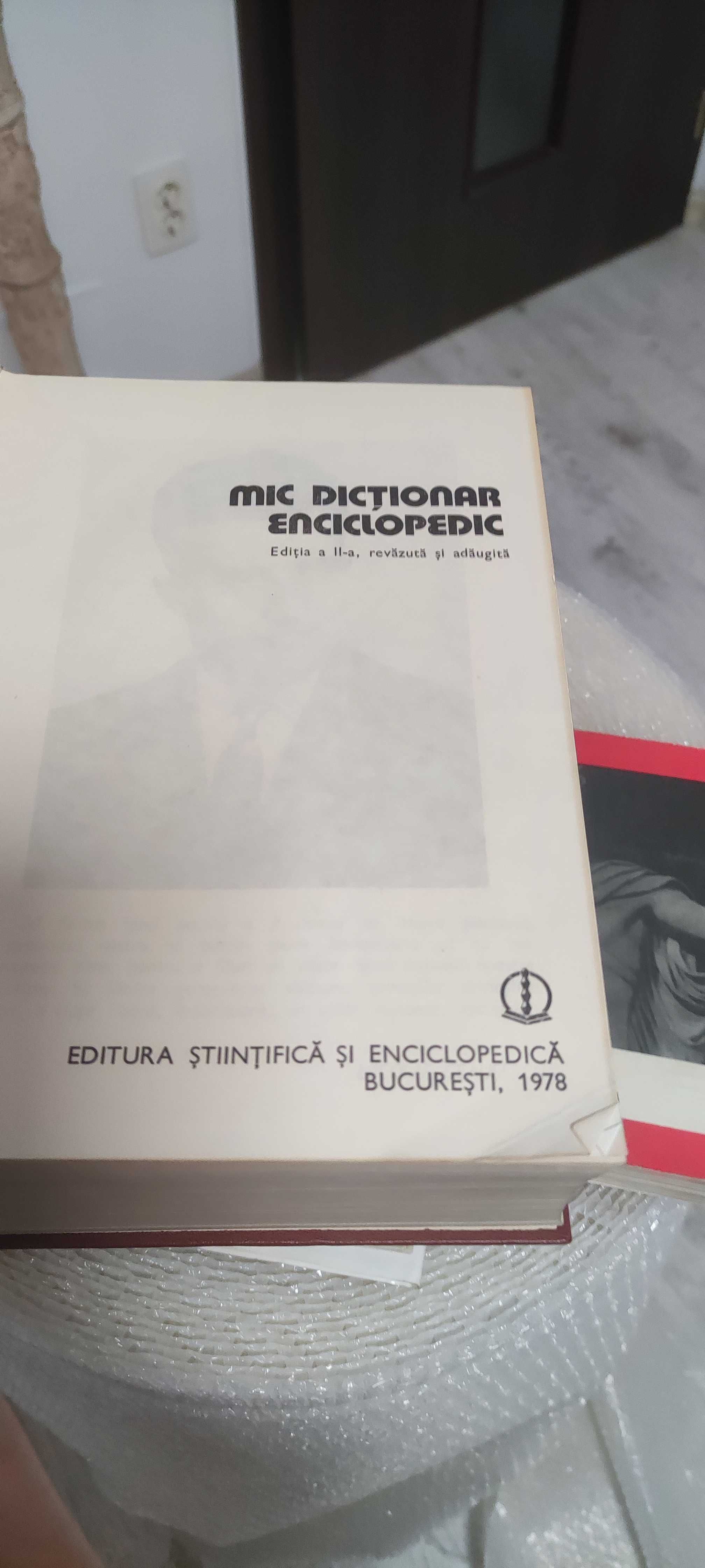 Set de doua Mic Dictionar Enciclopedic, stare buna
