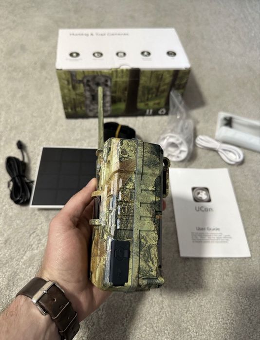 Camera video vanatoare 4G cu SIM panou solar si transmitere distanta