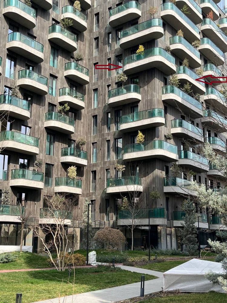 Элитная нов-ка. ЖК ParkWood 3-х комнатная квартира 83м2+16м2  балкона.
