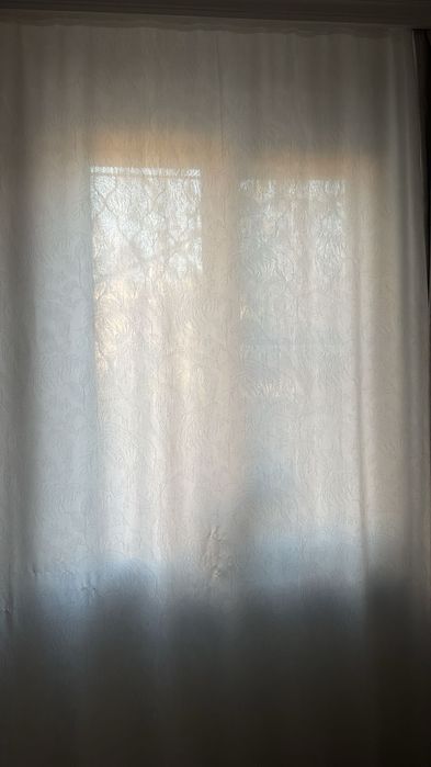 Тюль белая плотная