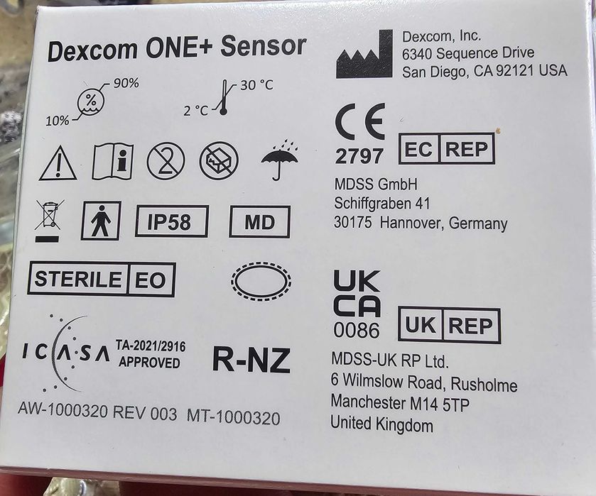 Сензор dexcom one+