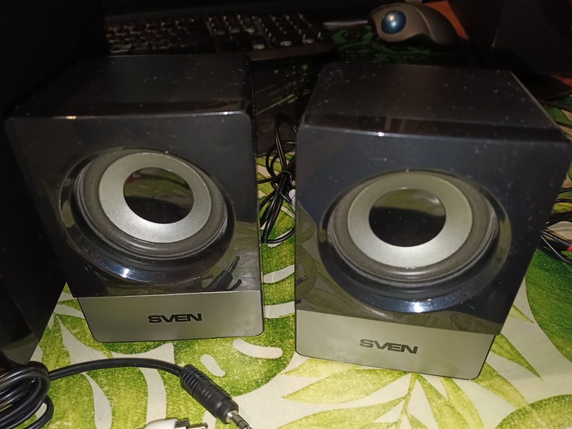 Sven MS-110 колонки USB акустика 2.1 динамики сабвуфер